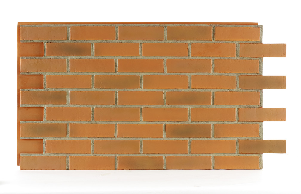 Smooth Brick Interlock - Burnt Orange